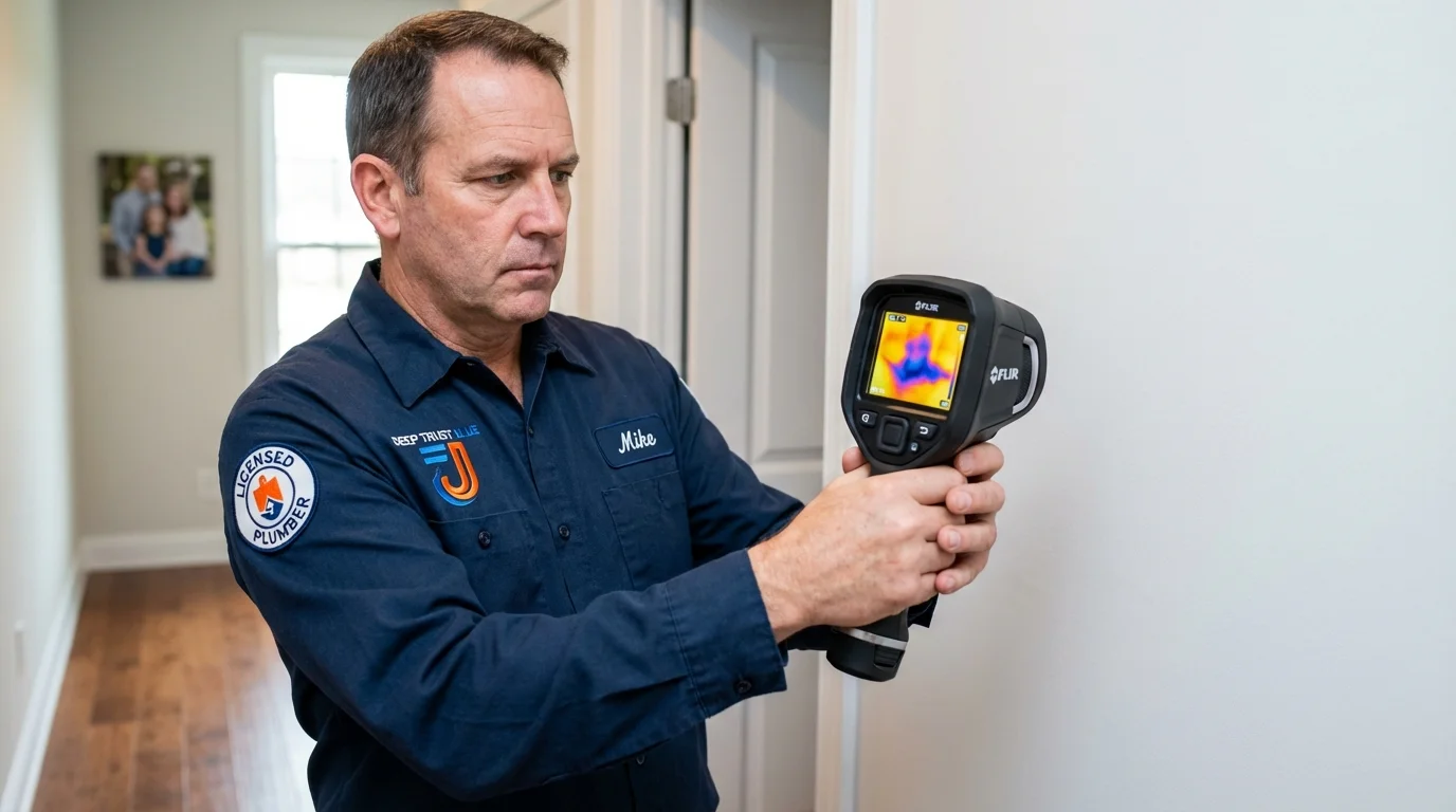 Thermal imaging leak detection by Johns Plumbing LLC in Hatfield